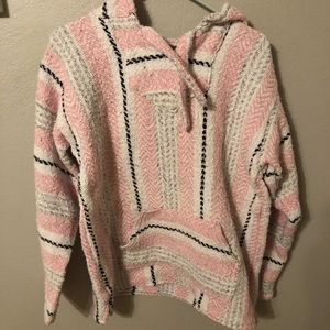 Mexican blanket hoodie, size small.